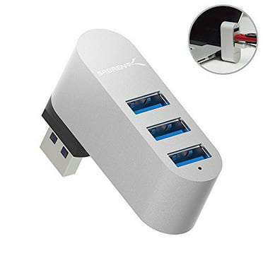 Sabrent 4-Port USB 3.0 Hub for iMac Slim Uni-Body Mini Travel 2.4GHz Wireless Mouse with Nano Receiver 
